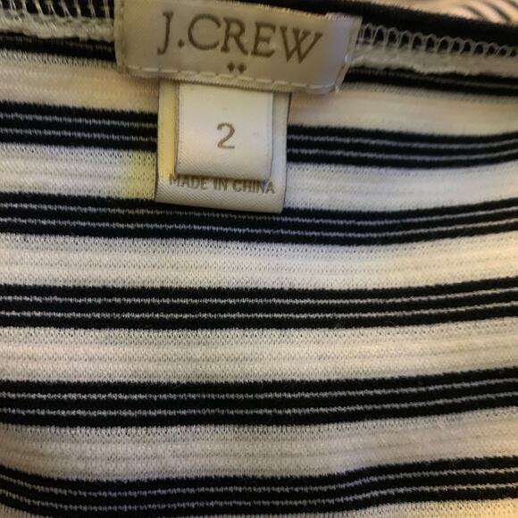 JCrew Striped Empire Waist Short Casual Dress sz 2 - Picture 6 of 6